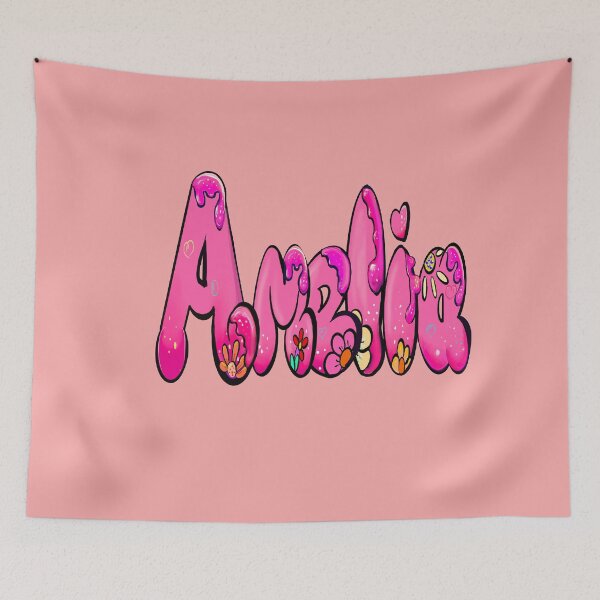 Item preview, Amelia in pink Popular Girls and womens Personalized Custom name Amelia designed and sold by Artonmytee.