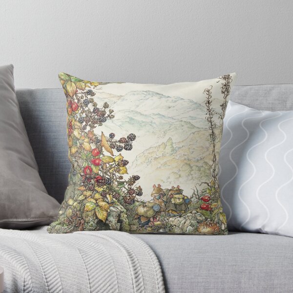 Walk to the High Hills Throw Pillow