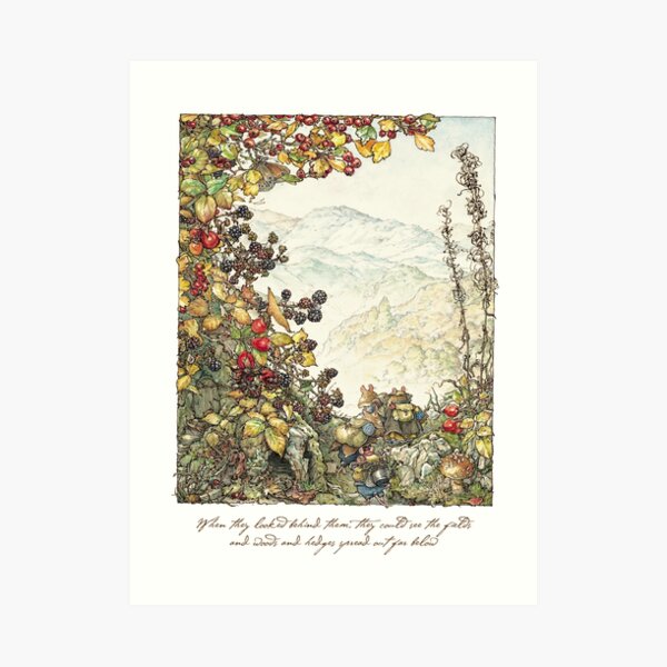 Walk to the High Hills Art Print
