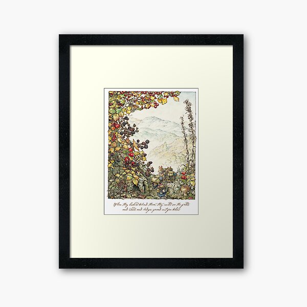 Walk to the High Hills Framed Art Print