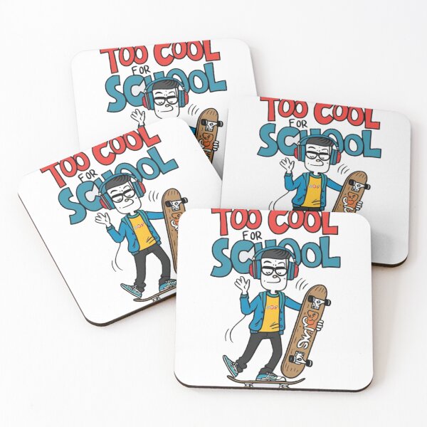 Item preview, “Too Cool For School: Skateboarding Student” designed and sold by merve02shop.