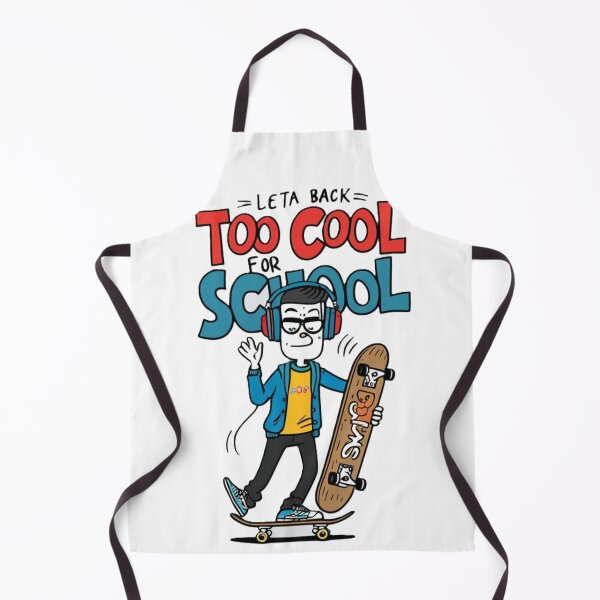 Item preview, “Too Cool For School: Skateboarding Student” designed and sold by merve02shop.