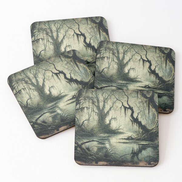 Item preview, Oil Painted Swamp Landscape designed and sold by PsycheBrain.