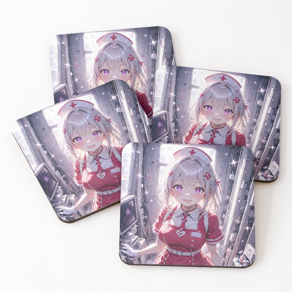 Item preview, Realistic Anime nurse portrait in clinic art designed and sold by TheArtistOf2022.