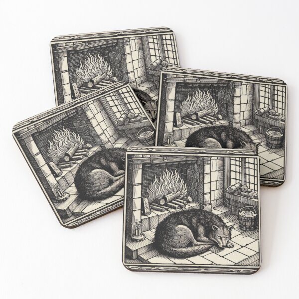 Item preview, Dog by the fireplace designed and sold by MVXX.