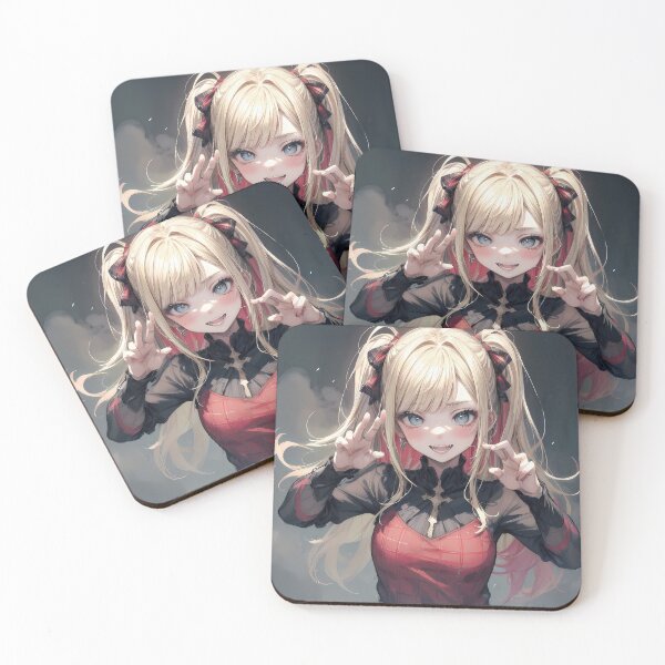 Item preview, Dark gothic anime girl at night portrait art designed and sold by TheArtistOf2022.