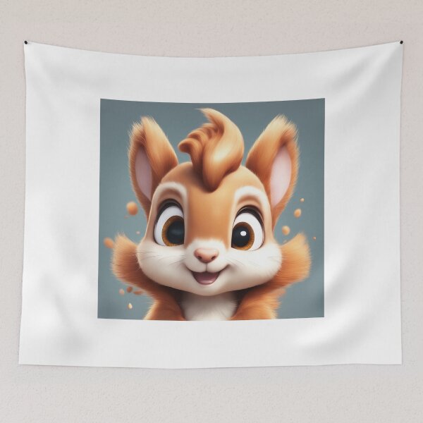 Item preview, Cute Squirrel Eating Acorn Cartoon Vector Icon Illustration designed and sold by hjian8219.