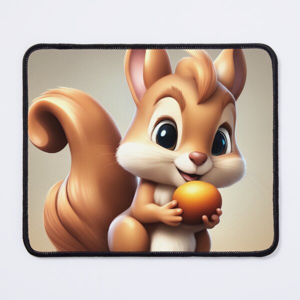 Item preview, Cute Squirrel Eating Acorn Cartoon Vector Icon Illustration designed and sold by hjian8219.