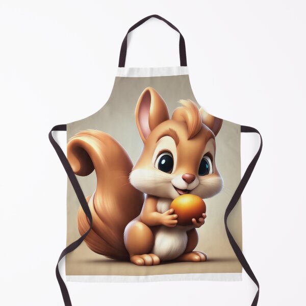 Item preview, Cute Squirrel Eating Acorn Cartoon Vector Icon Illustration designed and sold by hjian8219.