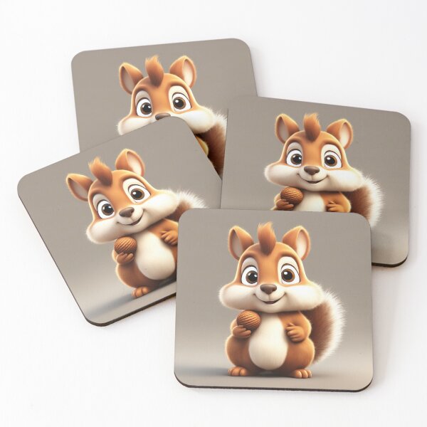 Item preview, Cute Squirrel Eating Acorn Cartoon Vector Icon Illustration designed and sold by hjian8219.