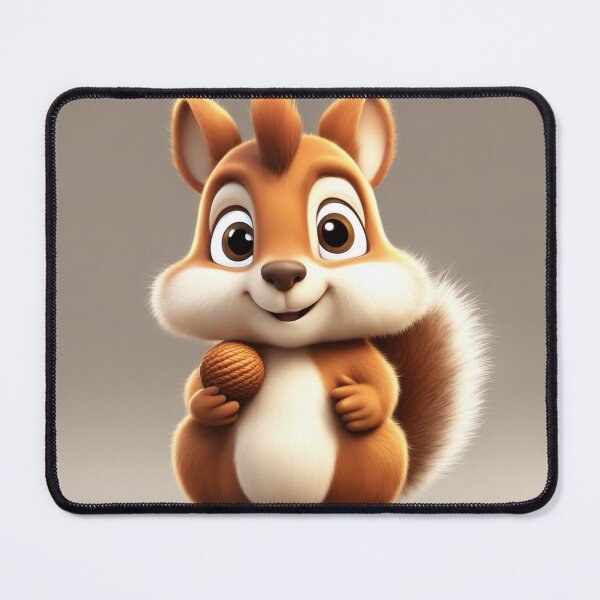 Item preview, Cute Squirrel Eating Acorn Cartoon Vector Icon Illustration designed and sold by hjian8219.