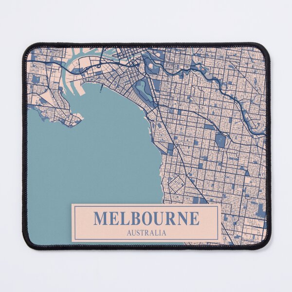 Item preview, Melbourne City Map designed and sold by Peek-Designs.
