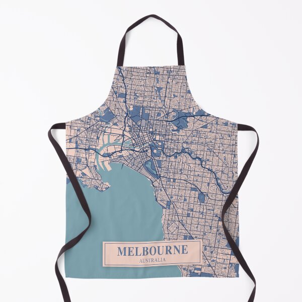 Item preview, Melbourne City Map designed and sold by Peek-Designs.
