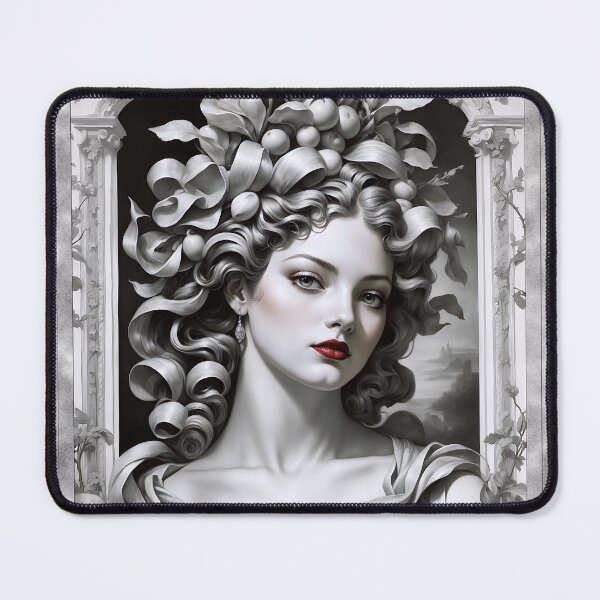 Item preview, A Stunning Vision Of Erato The Muse Of Poetry Mythological Portrait AI Concept Art by Xzendor7 designed and sold by Xzendor7 Digital Art Creations.