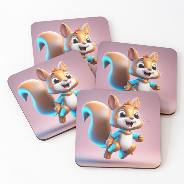 Item preview, Cute Squirrel Jumping Cartoon Vector Icon Illustration designed and sold by hjian8219.