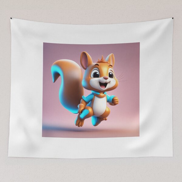 Item preview, Cute Squirrel Jumping Cartoon Vector Icon Illustration designed and sold by hjian8219.