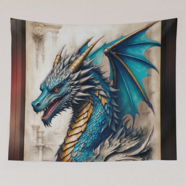 Item preview, Baroque Mythical Gothic Dragon Of Lore AI Concept Art by Xzendor7 designed and sold by Xzendor7 Digital Art Creations.