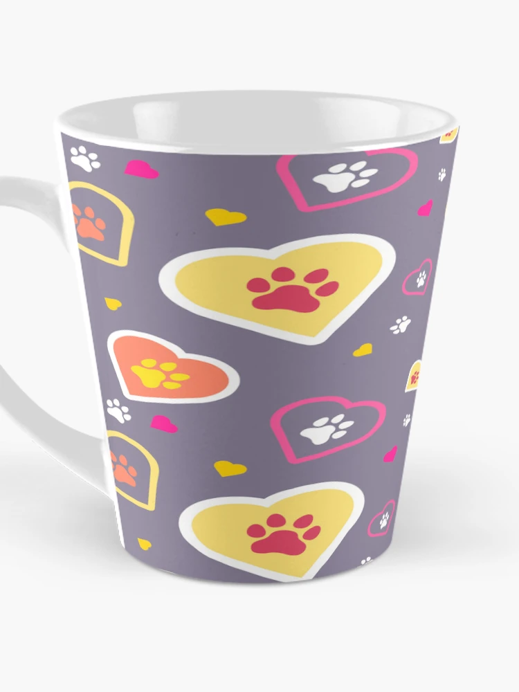 Thumbnail 3 of 4, Coffee Mug, Paws seamless pattern designed and sold by RubyCollection.