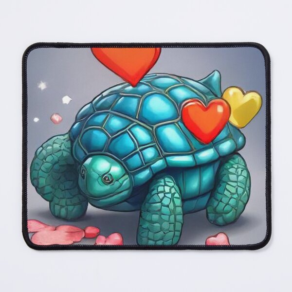 Item preview, Cute Turtle with Love Heart Cartoon Vector Icon Illustration designed and sold by hjian8219.