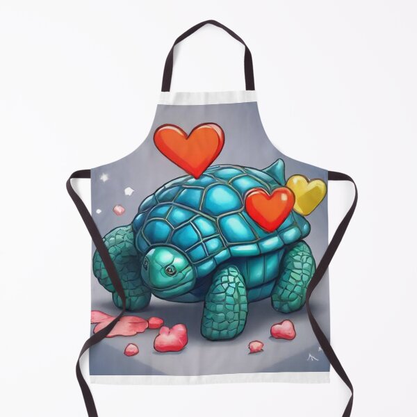Item preview, Cute Turtle with Love Heart Cartoon Vector Icon Illustration designed and sold by hjian8219.