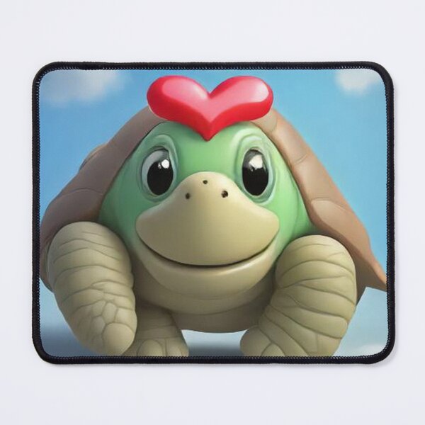 Item preview, Cute Turtle with Love Heart Cartoon Vector Icon Illustration designed and sold by hjian8219.