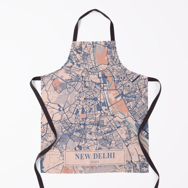 Item preview, New Delhi City Map designed and sold by Peek-Designs.