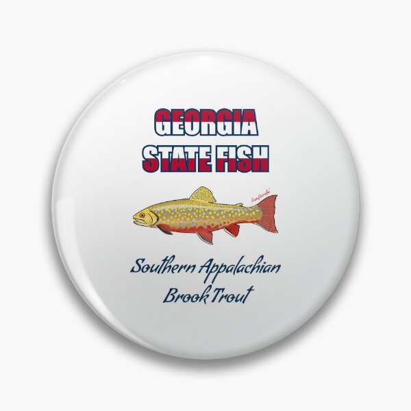 Artikelvorschau, Georgia State Cold Water Game Fish - Südliche Appalachen-Bachforelle T-Shirt entworfen und verkauft von KaplanCrypto.