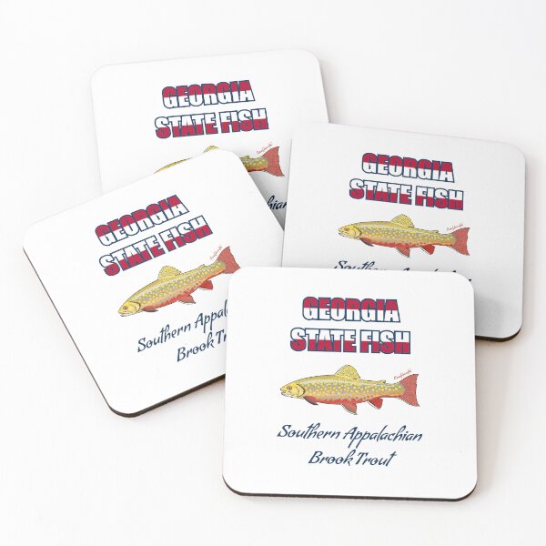 Item preview, Georgia State Cold Water Game Fish - Southern Appalachian Brook Trout T-Shirt designed and sold by KaplanCrypto.