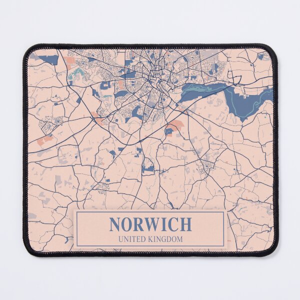 Item preview, Norwich City Map designed and sold by Peek-Designs.