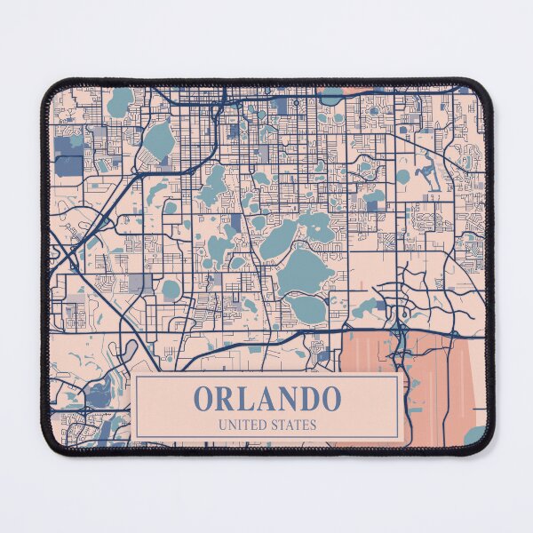 Item preview, Orlando City Map designed and sold by Peek-Designs.