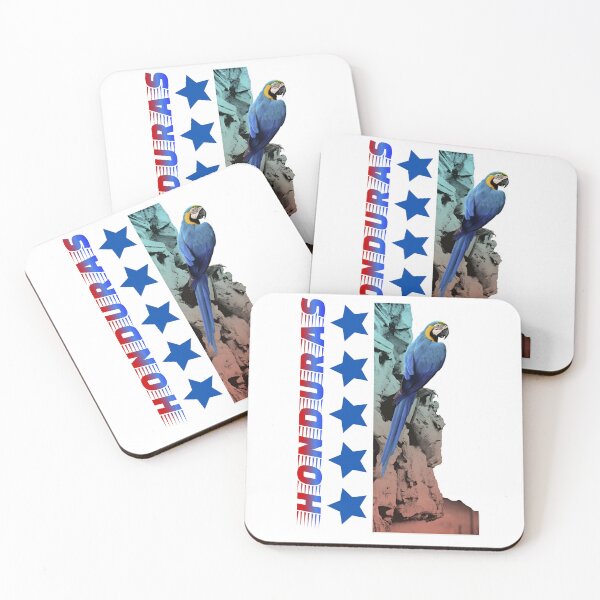 Item preview, Honduras - Blue Macaw and 5 Stars designed and sold by Mundo Tees.
