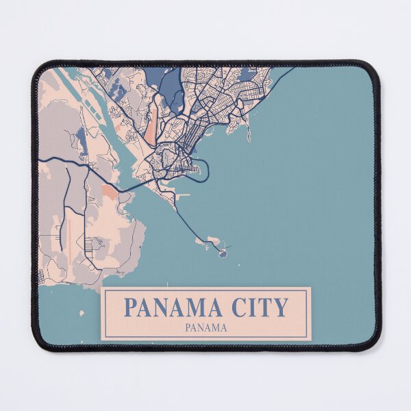 Item preview, Panama City City Map designed and sold by Peek-Designs.