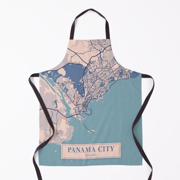 Item preview, Panama City City Map designed and sold by Peek-Designs.
