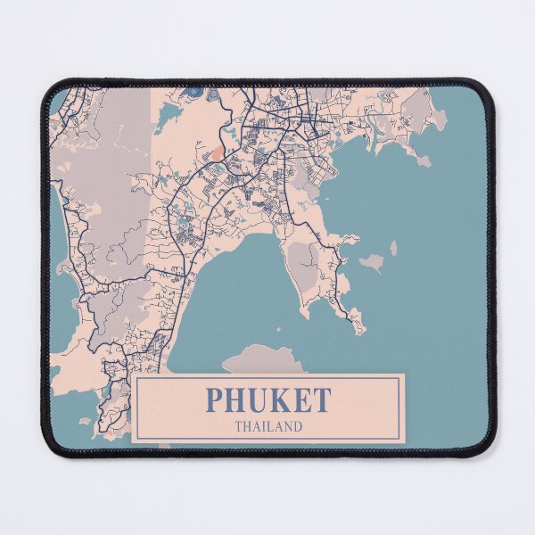 Item preview, Phuket City Map designed and sold by Peek-Designs.