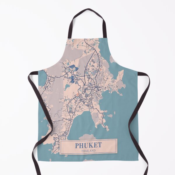 Item preview, Phuket City Map designed and sold by Peek-Designs.