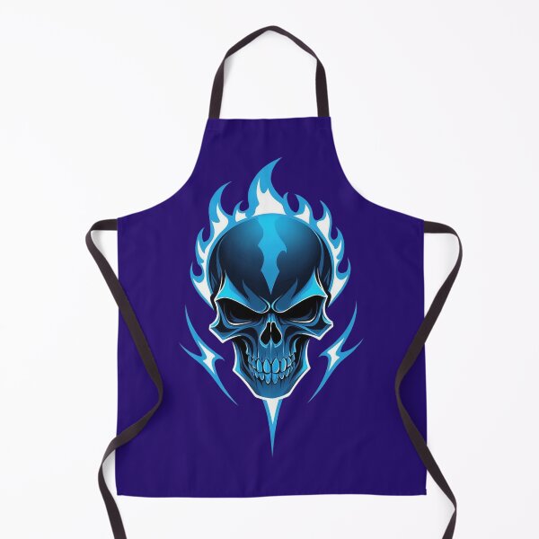 Item preview, Blue Skull on Fire  designed and sold by OurGirlGertie.