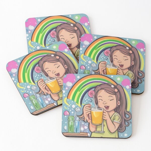 Item preview, Cute Brain with Rainbow Juice Cartoon Vector Icon Illustration designed and sold by hjian8219.