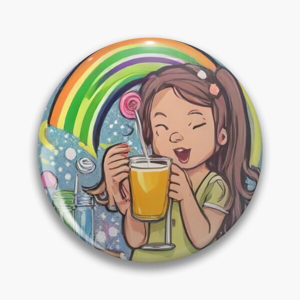 Item preview, Cute Brain with Rainbow Juice Cartoon Vector Icon Illustration designed and sold by hjian8219.