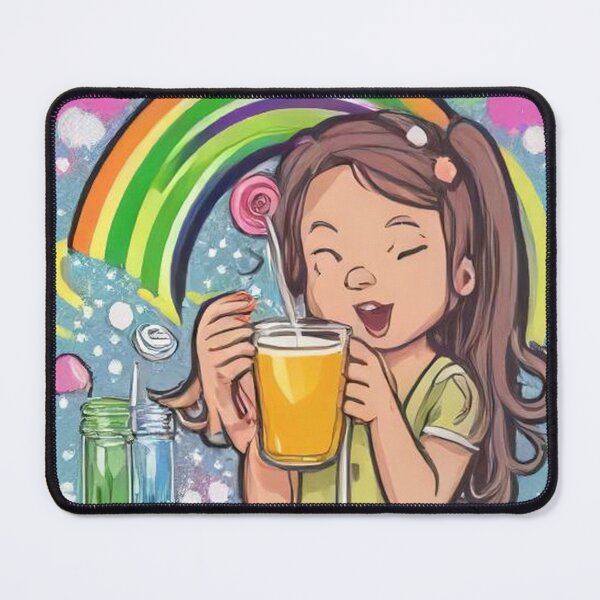 Item preview, Cute Brain with Rainbow Juice Cartoon Vector Icon Illustration designed and sold by hjian8219.