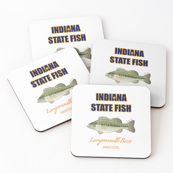Item preview, Indiana Unofficial State Fish - Largemouth Bass T-Shirt designed and sold by KaplanCrypto.