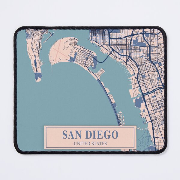 Item preview, San Diego City Map designed and sold by Peek-Designs.