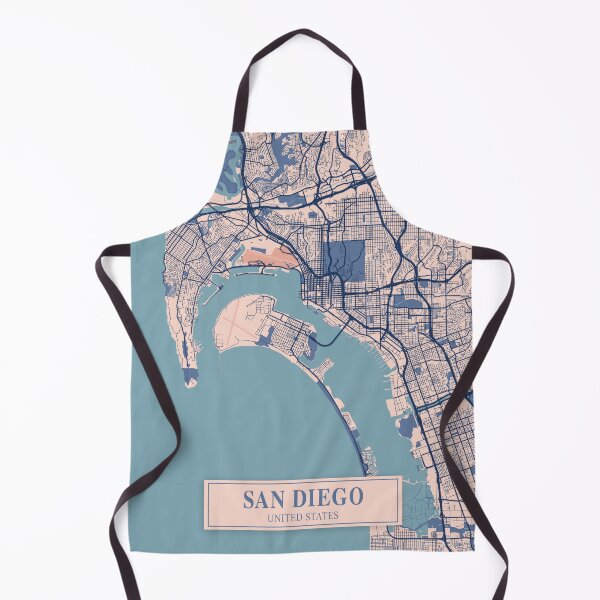 Item preview, San Diego City Map designed and sold by Peek-Designs.