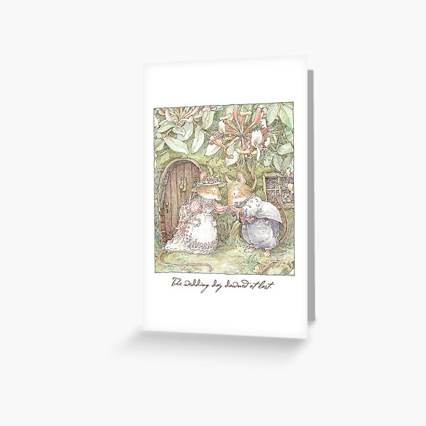 The Wedding Day Dawned At Last Greeting Card