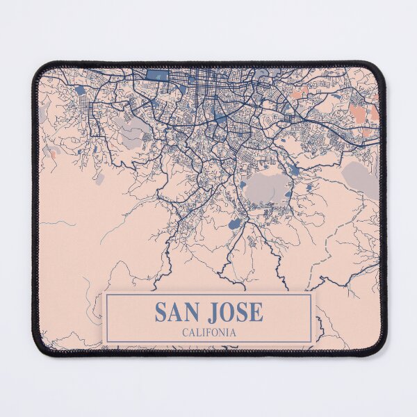 Item preview, San Jose City Map designed and sold by Peek-Designs.