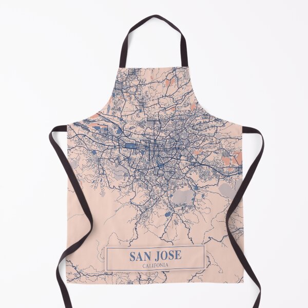 Item preview, San Jose City Map designed and sold by Peek-Designs.