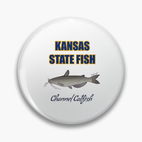 Item preview, Kansas State Fish - Channel Catfish T-Shirt designed and sold by KaplanCrypto.