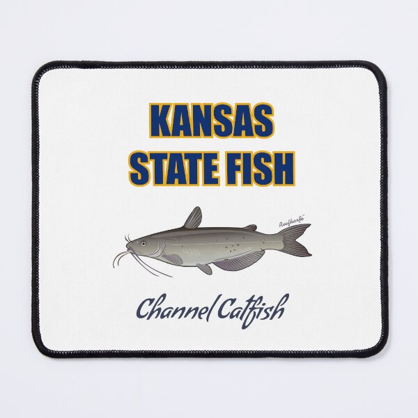 Item preview, Kansas State Fish - Channel Catfish T-Shirt designed and sold by KaplanCrypto.