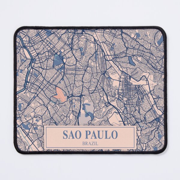 Item preview, Sao Paulo City Map designed and sold by Peek-Designs.