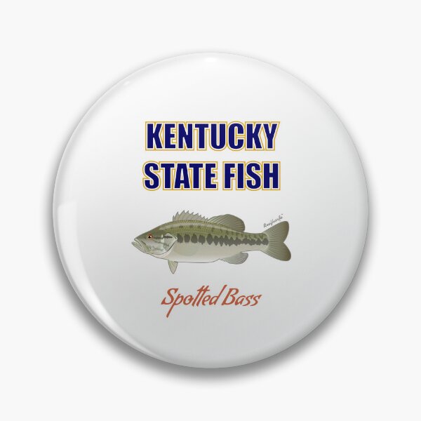 Artikelvorschau, Kentucky State Süßwasserfisch - Gefleckter Bass T-Shirt entworfen und verkauft von KaplanCrypto.