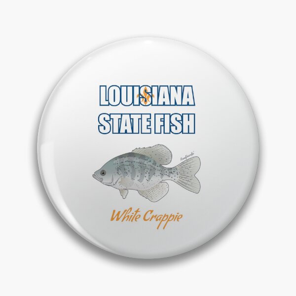 Item preview, Louisiana State Freshwater Fish - White Crappie T-Shirt designed and sold by KaplanCrypto.
